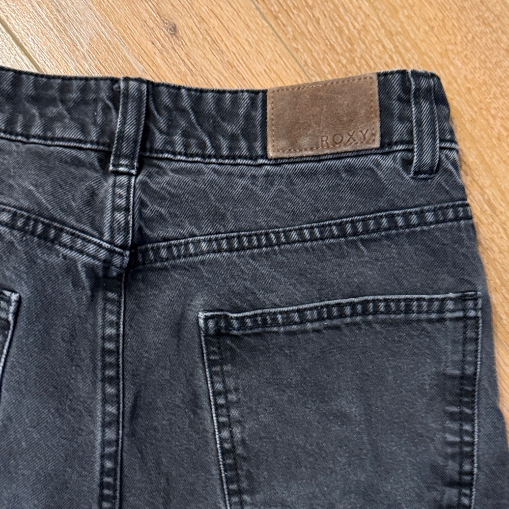 Roxy Distressed Bermuda Denim Shorts